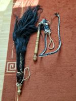 Pfedeschweif mit Griff und Lederpeitsche