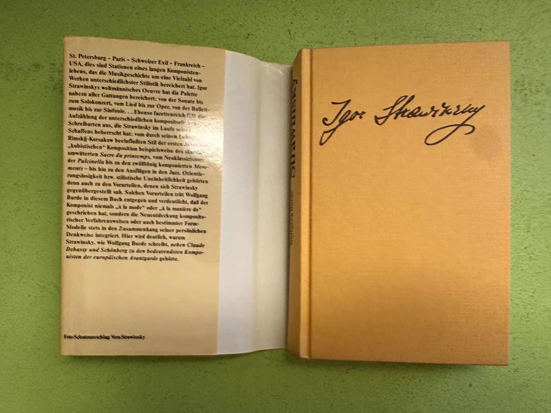 Libri: Wolfgang Burde: Strawinsky. Monographie. – Usato da Zürich venduto da allp 1
