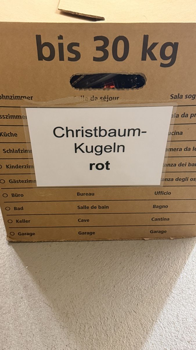 Alle Dekorationen: Weihnachtskugeln Set rot diverse Grössen und Muster – Gebraucht aus Schlieren von WEEEE_MEVOMATA_WEEEE 4
