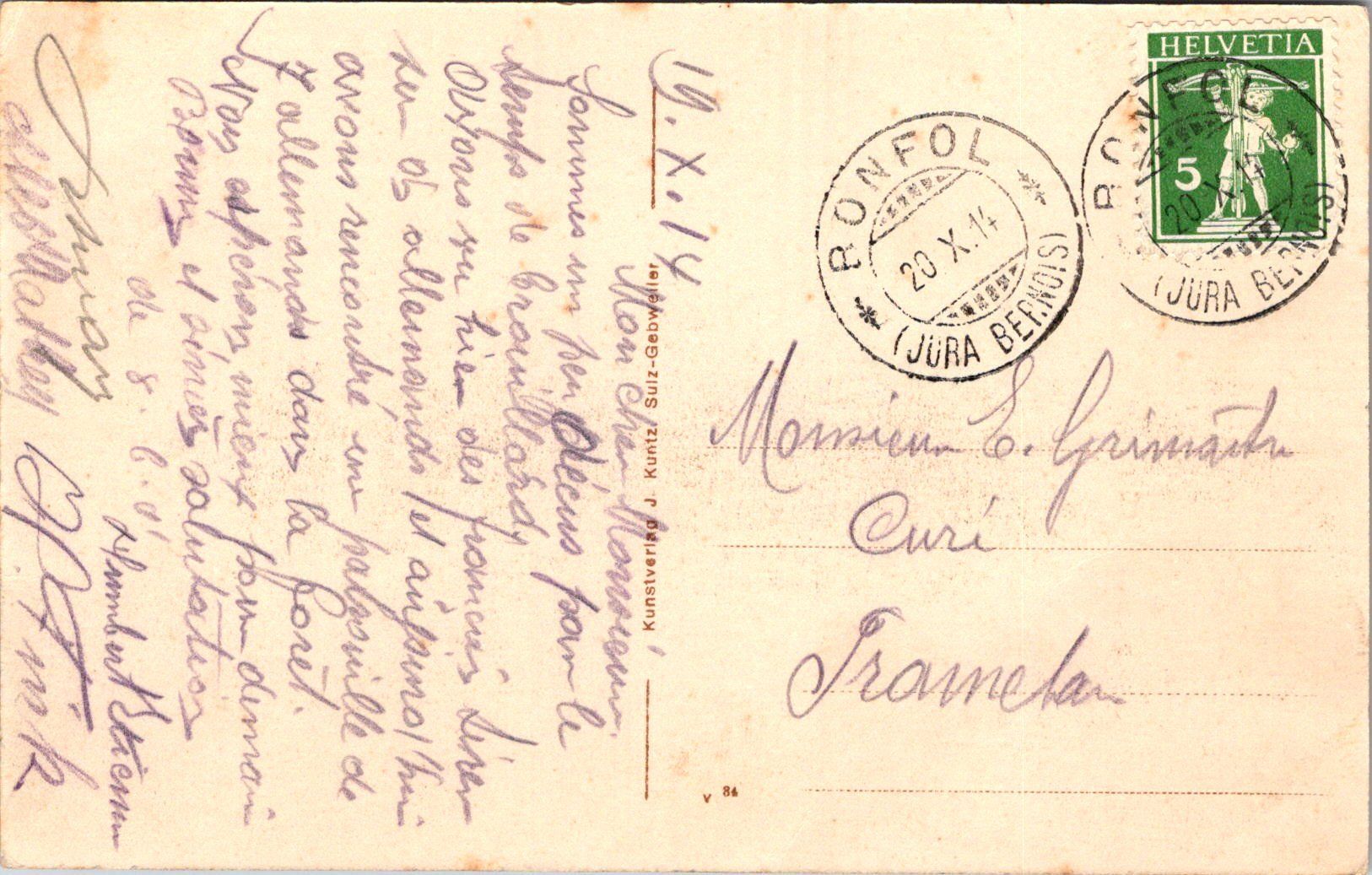 Cartoline postali: AK, Largin près Bonfol, restaurant, automobile – Usato da Solothurn venduto da insolothurn 1