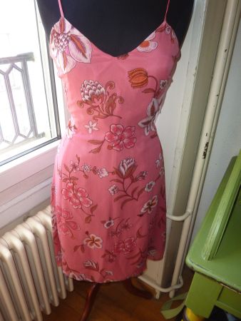 robe rose taille 38 Seide  marque D made italy femme