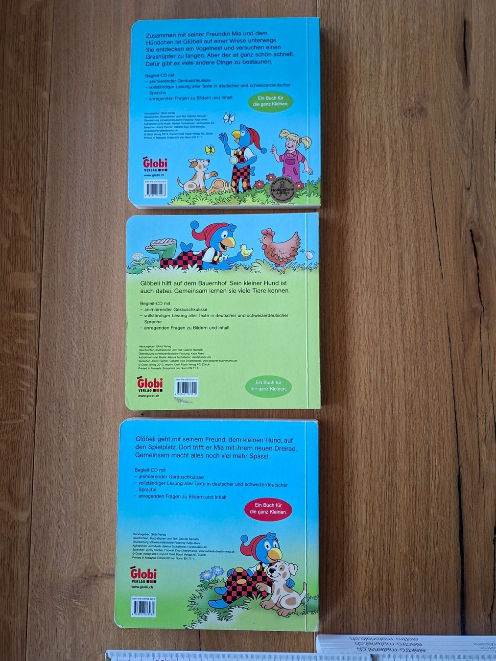 Bücher: 3x Glöbeli mit Begleit-CD - Globi Verlag – Gebraucht aus Altnau von willpower71 2