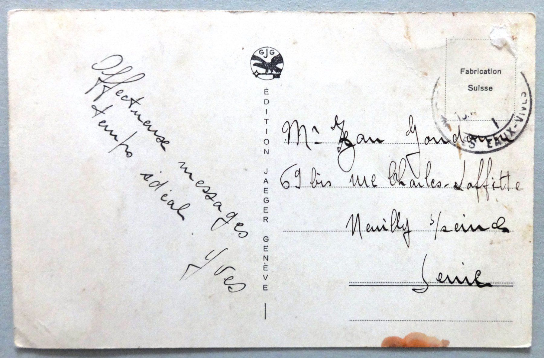 Cartoline postali: Genève, Quai Président Wilson – Difettoso da Fétigny venduto da Billy2miny 1