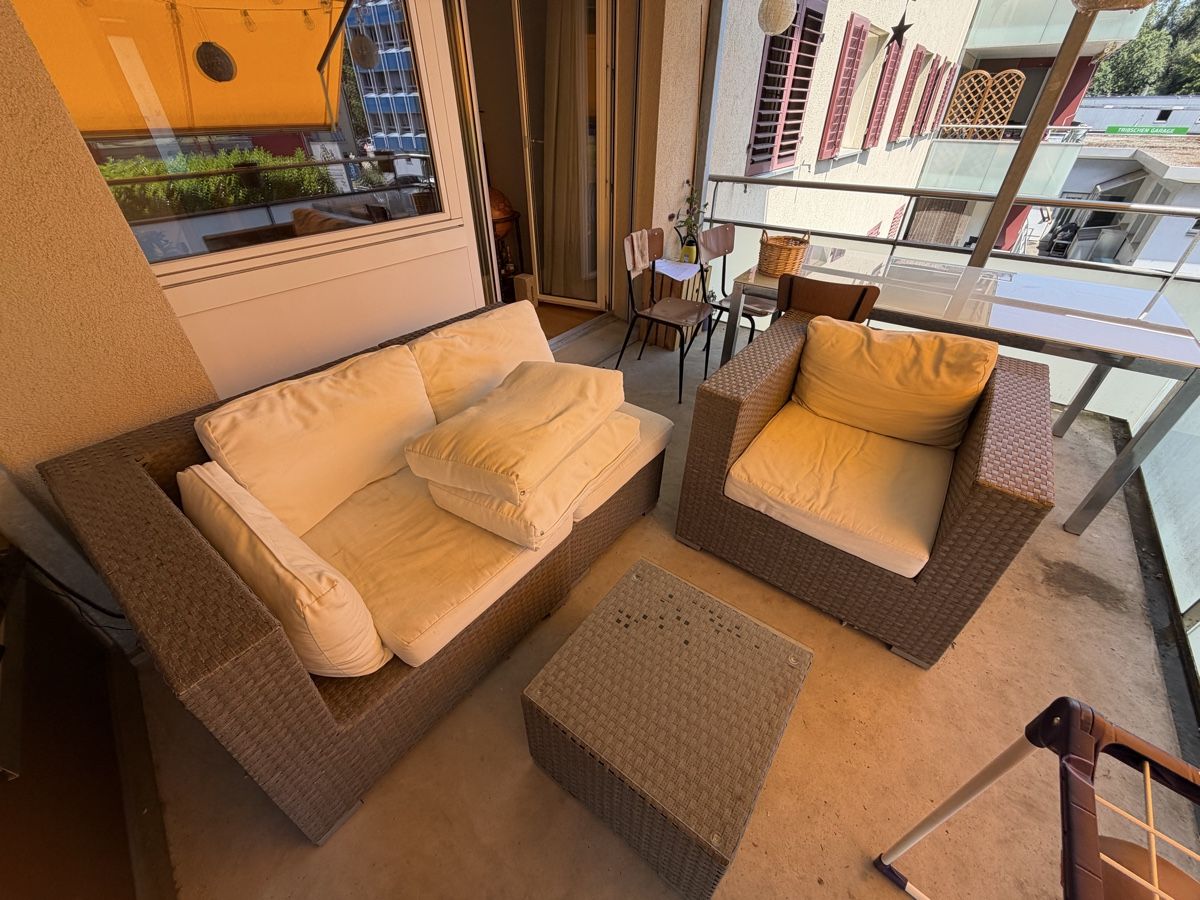 Poltrone: Polyrattan Garten lounge Set Sofa Sessel Tisch gebraucht – Usato da Luzern venduto da rue_bk6d 1