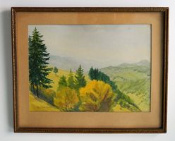 Landschaft im Elsass Frankreich sign WOHLRATH 1934