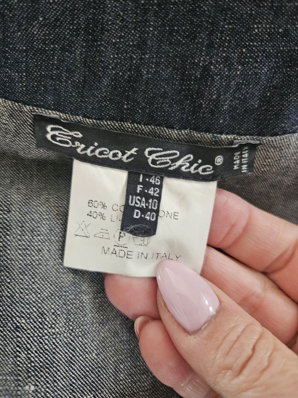Jacken: Blazer jean marque Tricot Chic T42 – Neu (gemäss Beschreibung) aus Cheyres von Karine-Schweiz 8