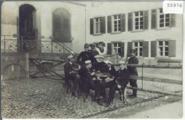 Studenten am feiern