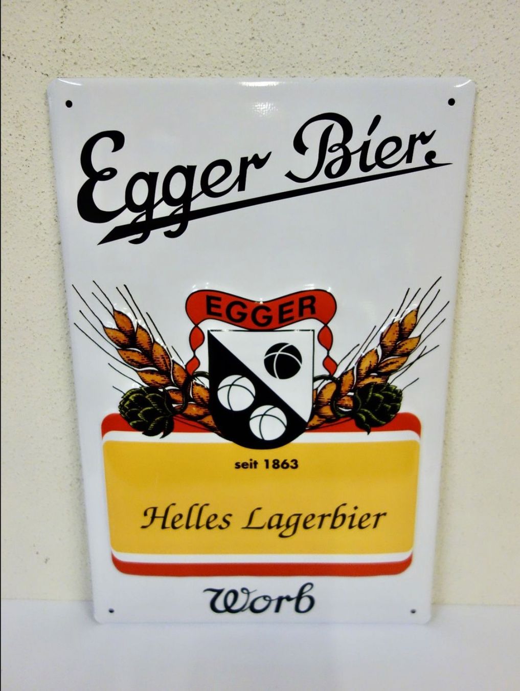 Insegne: Blechschild EGGER WORB Bier Werbung Werbeschild Schild Blech – Nuovo e nell'imballaggio originale da Kerzers venduto da djstarsky73 1
