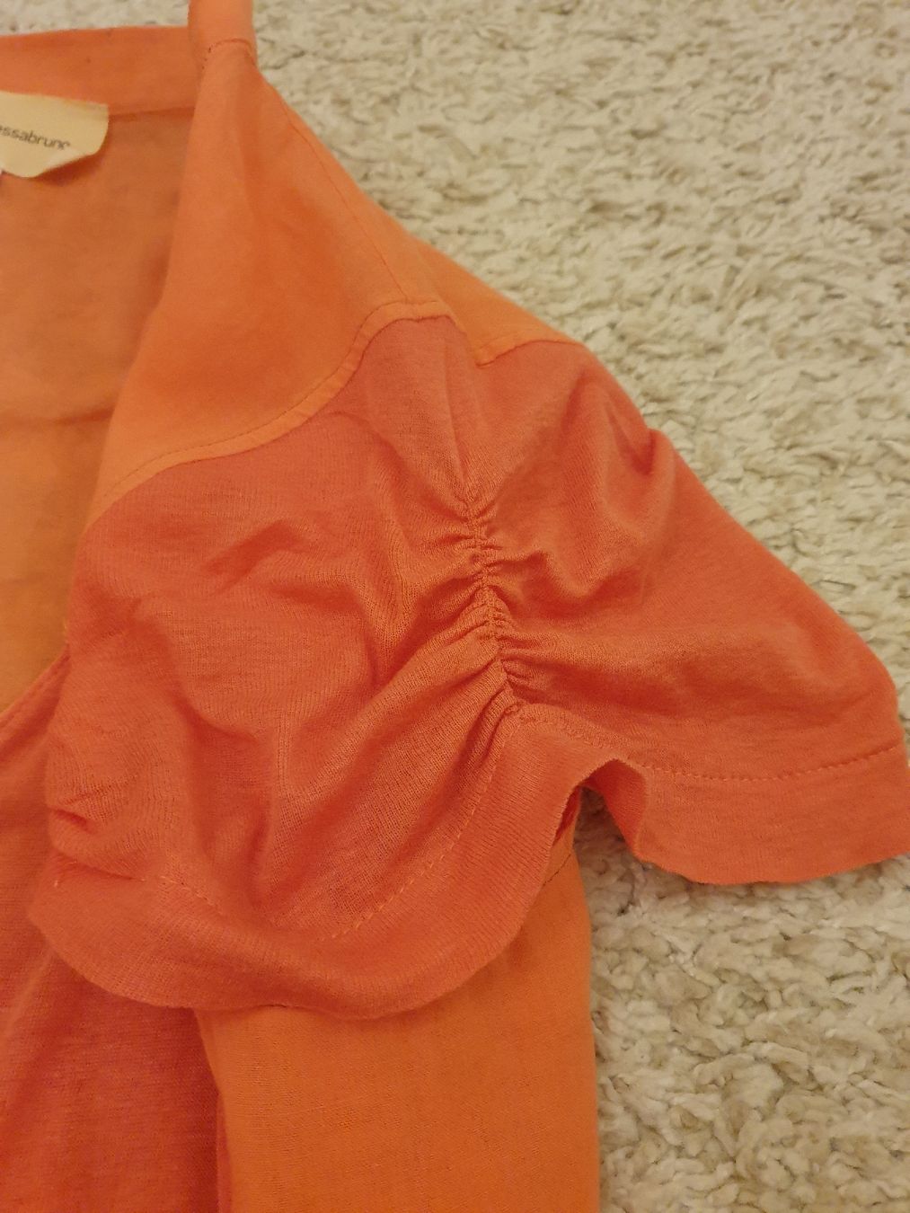 Vanessa Bruno Camicette: Blouse , 36, orange, 70%coton, 100%soie – Usato da Neuchâtel venduto da Verenas12 4