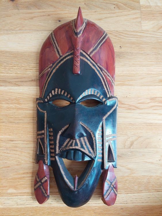 Afrikanisches Maske aus Holz | Kaufen auf Ricardo
