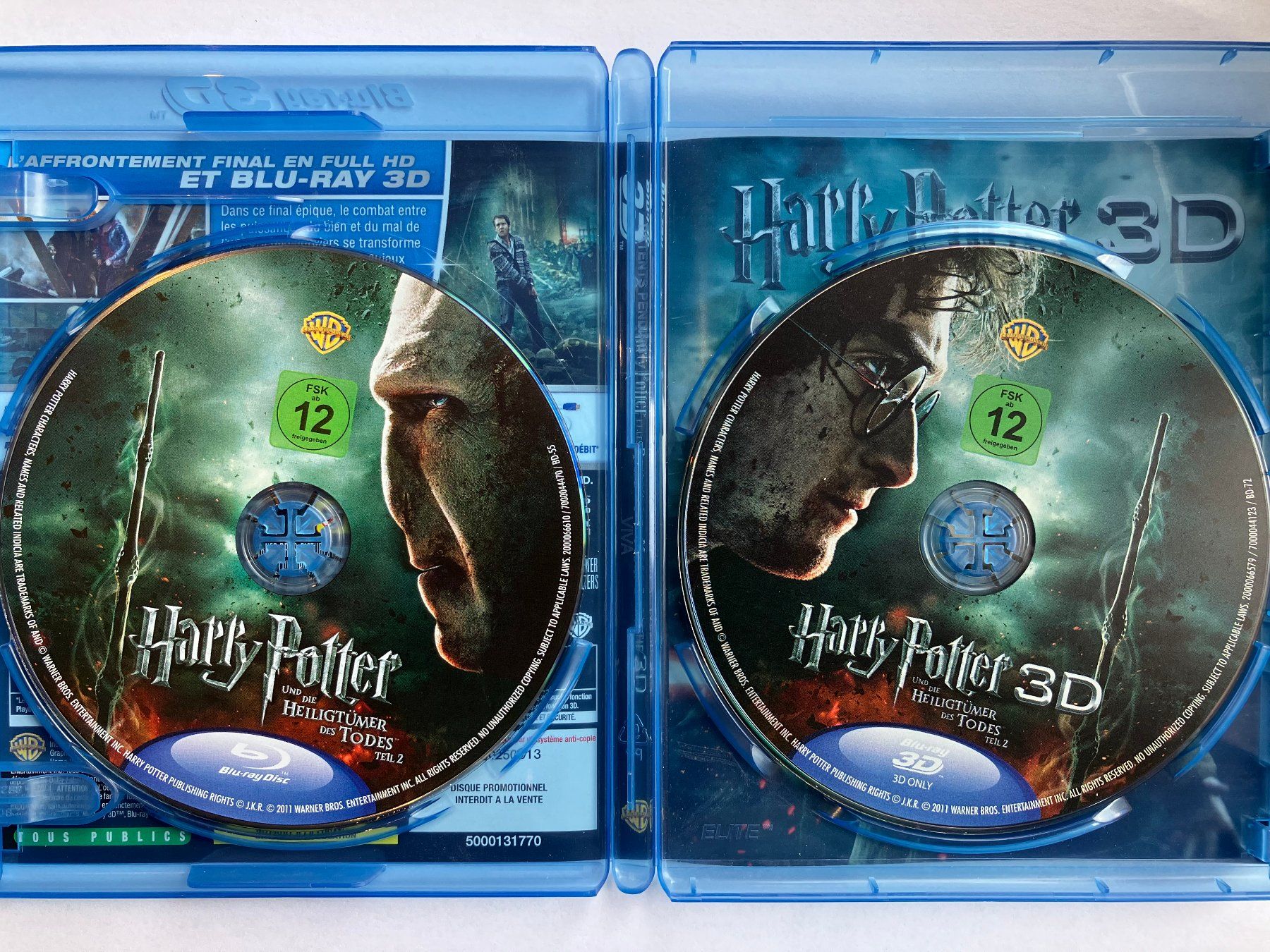 Tous les DVDs: Harry Potter Heiligtümer des Todes 1 3D + 2D Blu-Ray – D'occasion à Delley par ogringo77 2