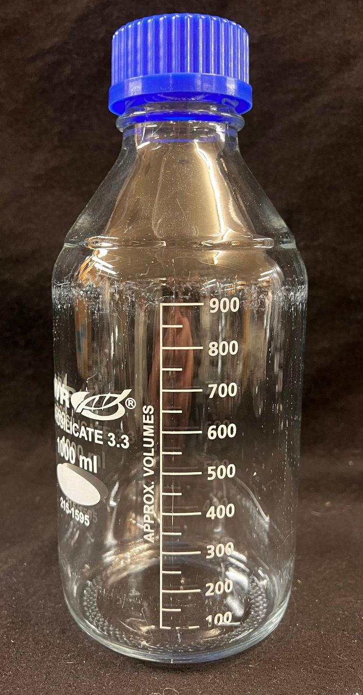 Schott Gläser: Laborglas Laborgewindeflasche 1000ml mit Deckel – Gebraucht aus Hölstein von