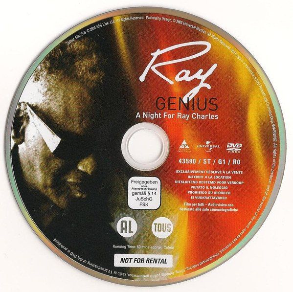Tutti i DVDs: Various – Ray Genius A Night For Ray Charles – Usato da Brittnau venduto da Zibu 2