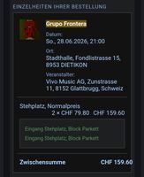 2 Tickets Grupo Frontera