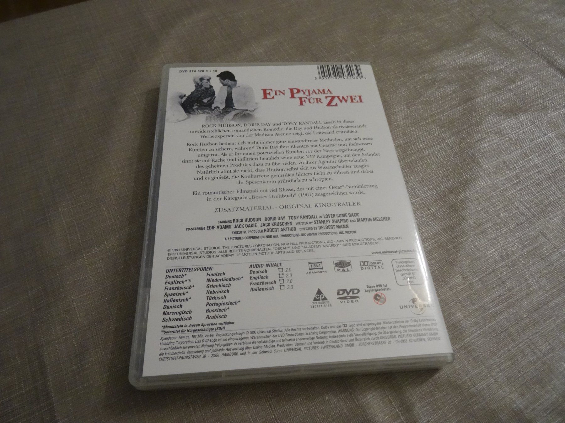 Tutti i DVDs: Doris Day Collection DVD: Ein Pyjama für zwei – Usato da Olten venduto da Disc-Verkauf 2