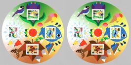 2 Sonderbogen Jahreszeiten - Frühling,Sommer,Herbst,Winter**