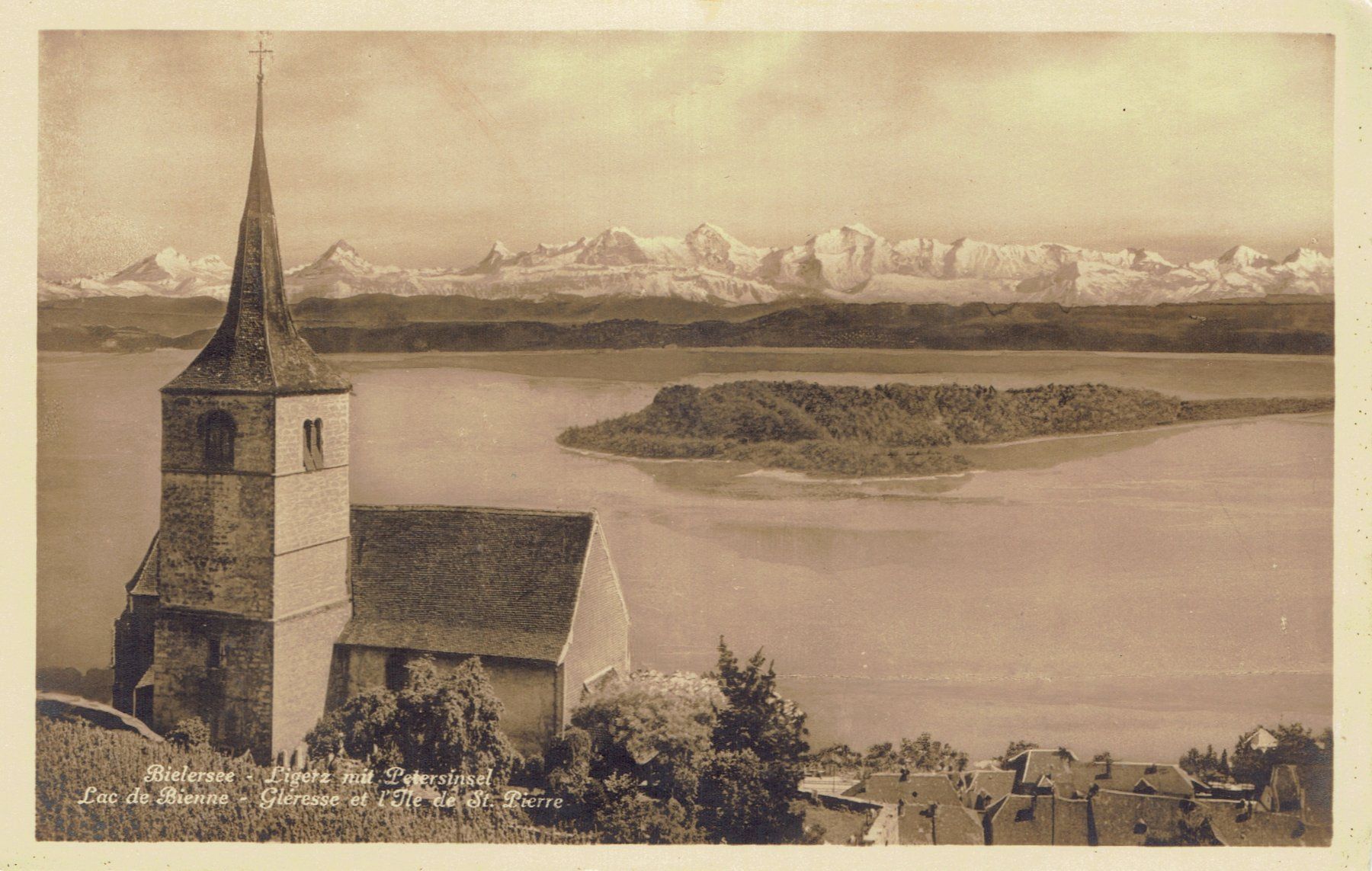 Cartoline postali: Ligerz BE, um 1920 – Usato da Otelfingen venduto da Schmitte9