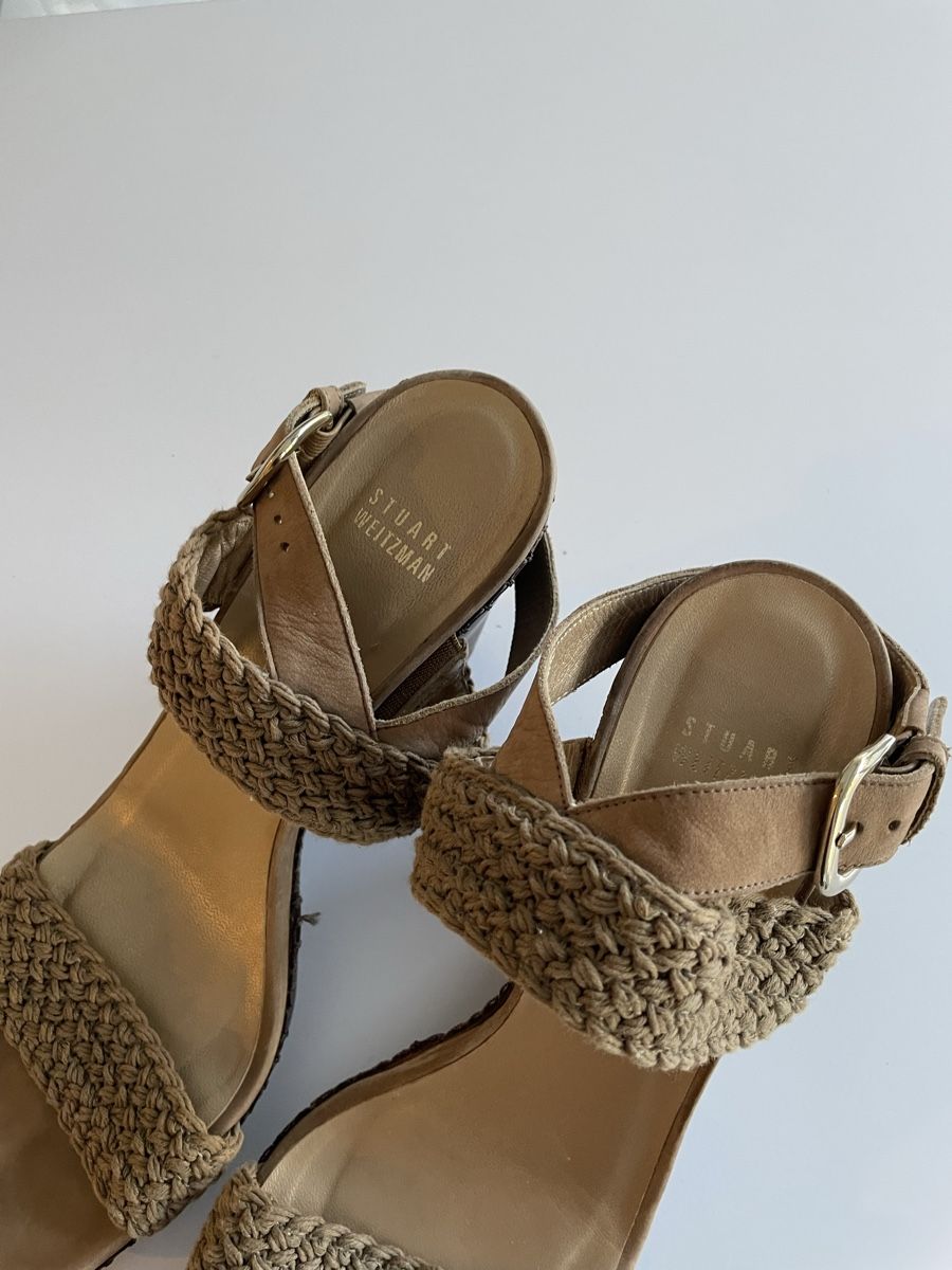 Stuart Weitzman Damenschuhe: STUART WEITZMAN Sandales compensées Taille-40 – Neu (gemäss Beschreibung) aus Genève von rom_8nwv 5