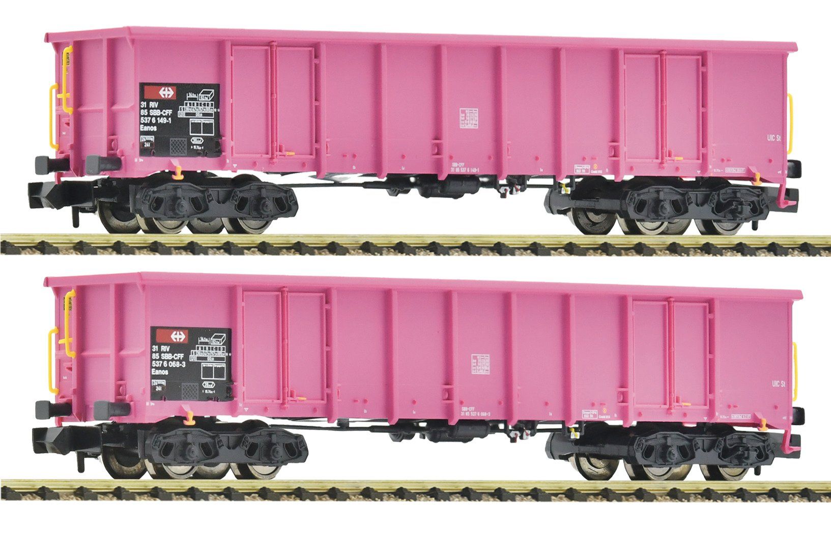 Fleischmann Modellini di ferrovie: Fleischmann 6660153 - 2-tlg. Set:  Eanos der SBB – Nuovo e nell'imballaggio originale da Derendingen venduto da FischertraiNs