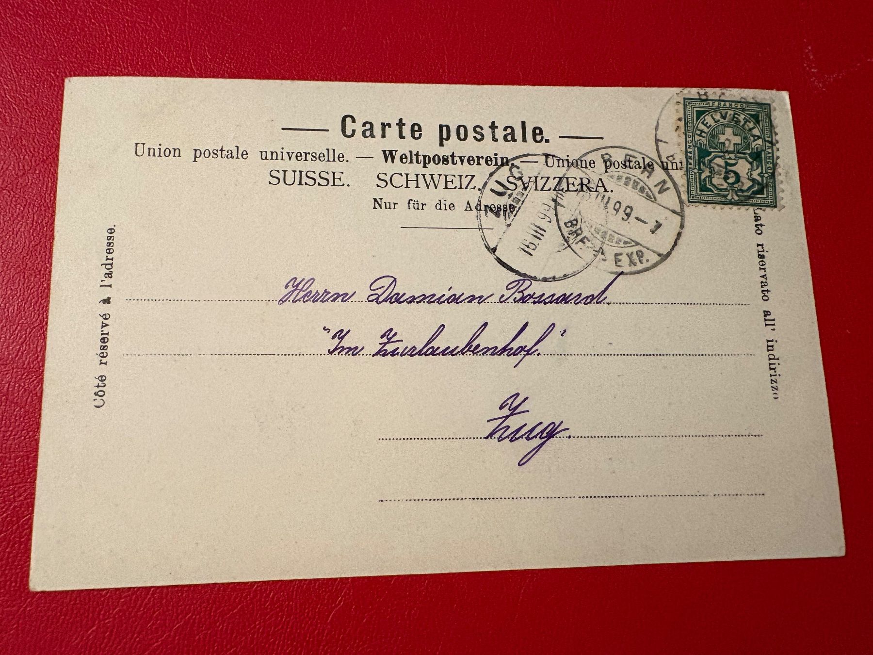Cartoline postali: 1899 // Bern Zeitglockenturm – Usato da St-Légier-La Chiésaz venduto da Theo005 1