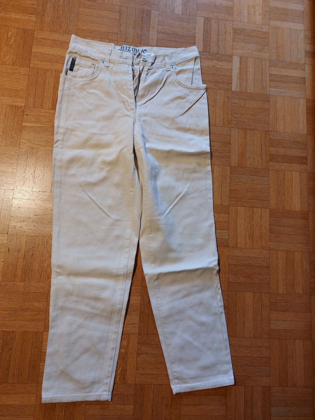 Jeans: schöne Jeans / Hose, Grösse 19, hellbeige – Usato da Escholzmatt venduto da Stern777
