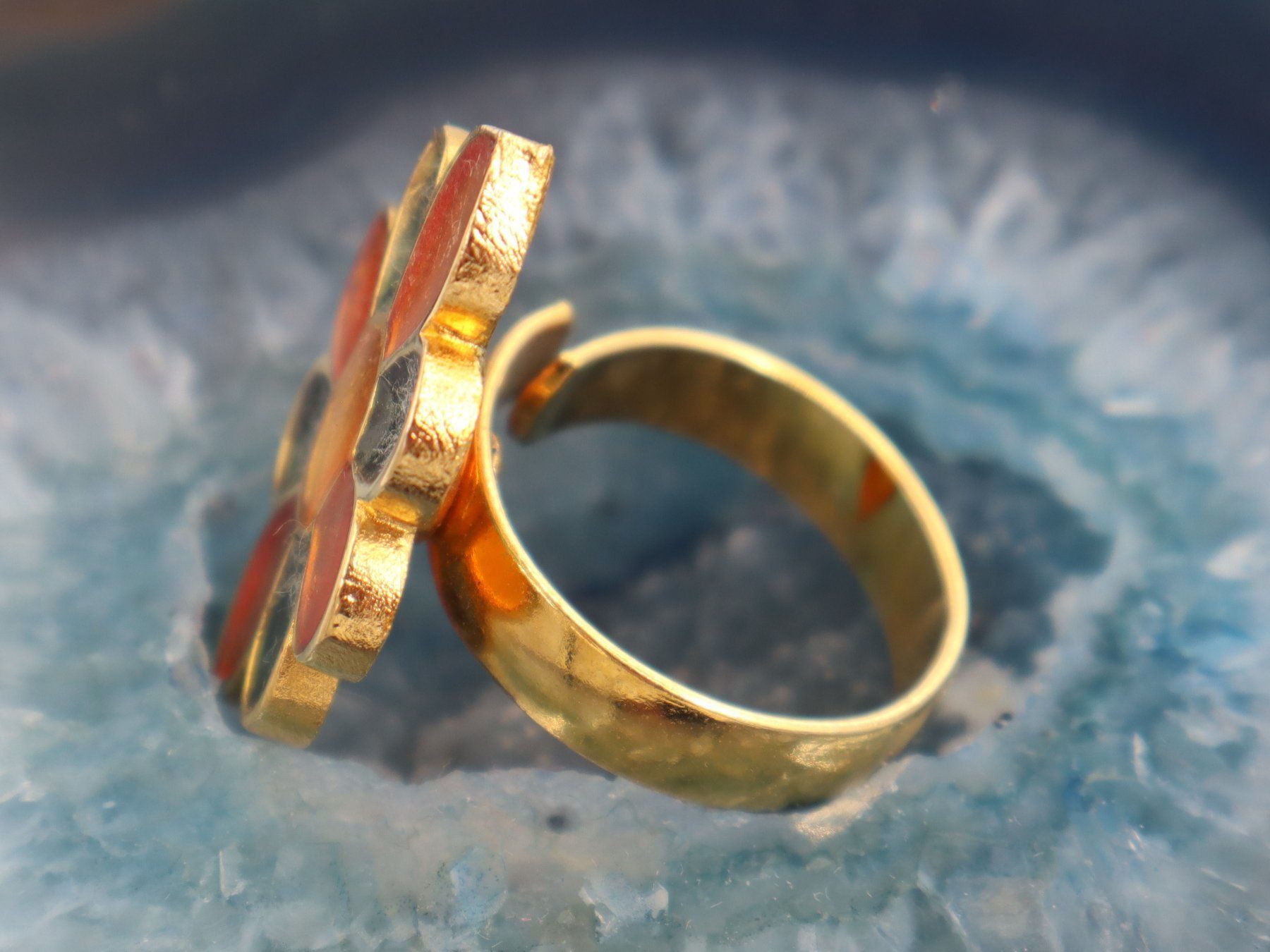Anelli: Ring Blume, Adjustierbar – Usato da Baden venduto da swiss-alps 2