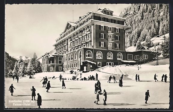 Cartoline postali: AK Adelboden, Palace Hotel – Usato da Berlin venduto da bartko-reher
