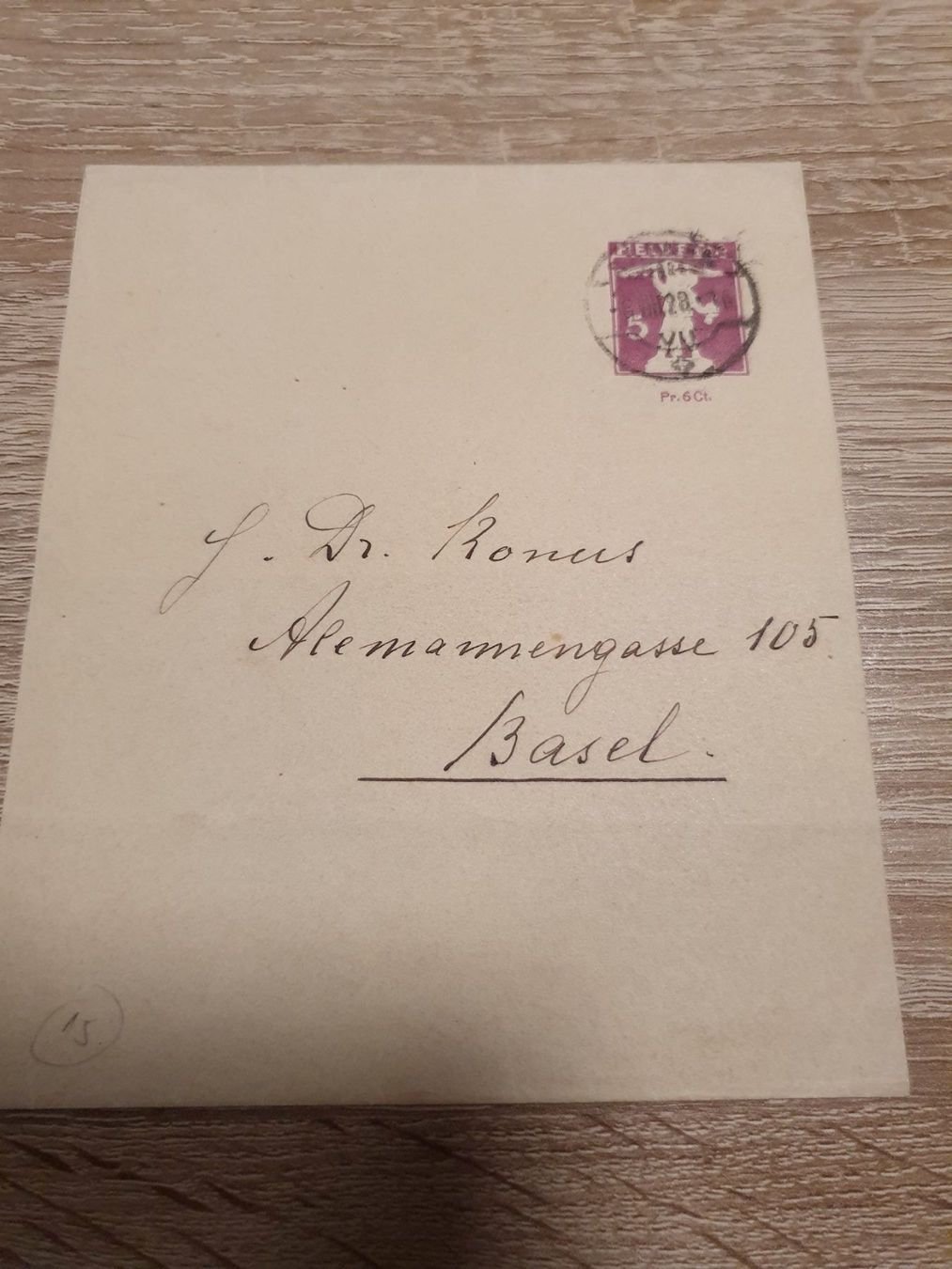 Tutti i francobolli: 5rp Ganzsache nach Basel – Usato da Balgach venduto da SIMEON27