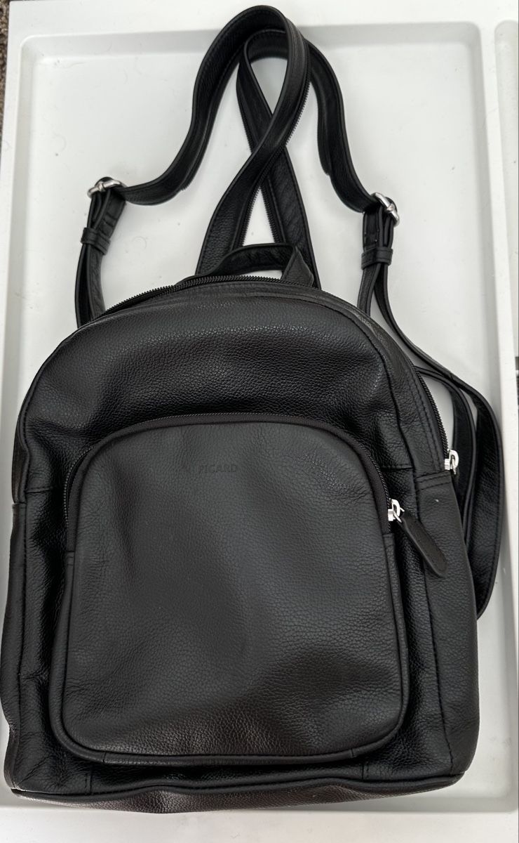 Picard Zaini: Schwarzer Picard Leder Rucksack - Zeitlos & Praktisch – Usato da Zürich venduto da mara_g