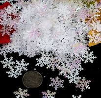 200 STÜCK, SCHNEEFLOCKEN, STREUDEKO  NEU+OVP