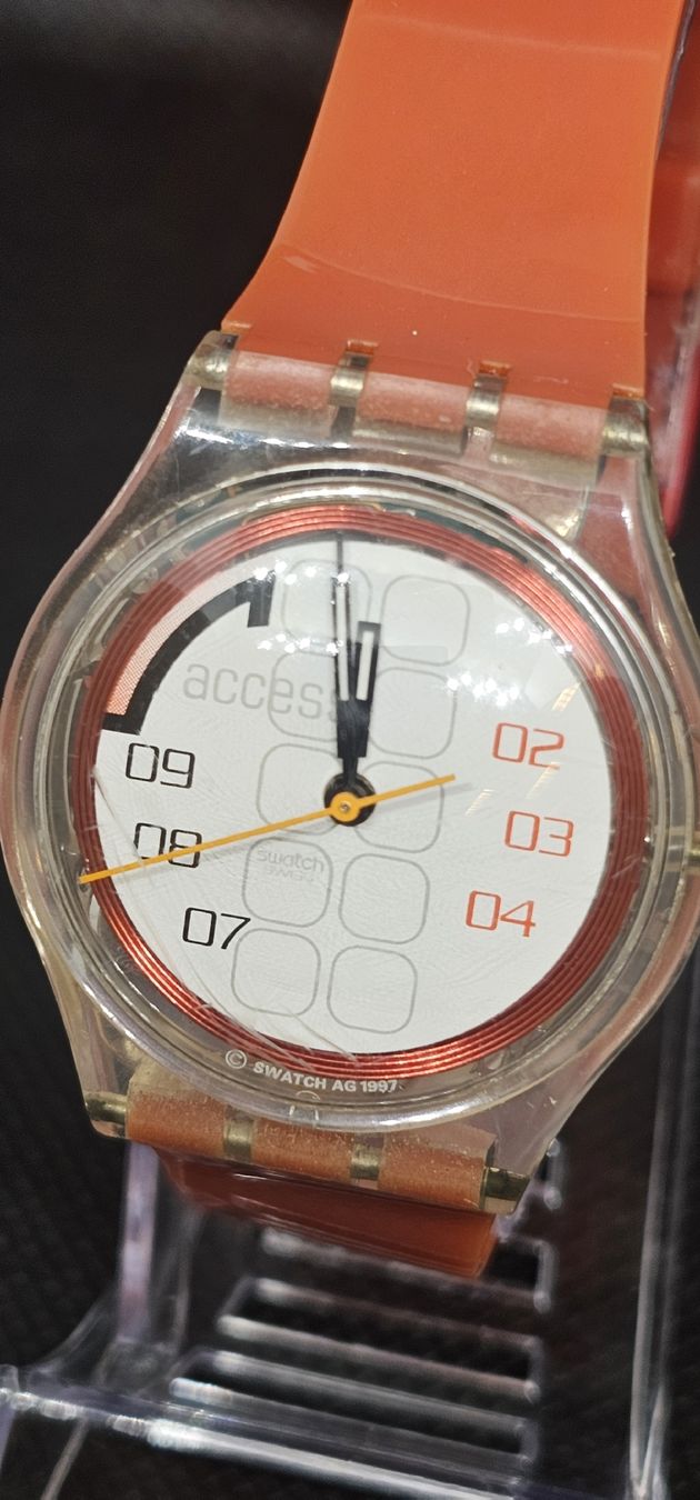 Swatch Orologi: Swatch Access 1997 Vintage Uhr Modell mit RFID-Chip – Usato da Wangen an der Aare venduto da RetroKontor 1