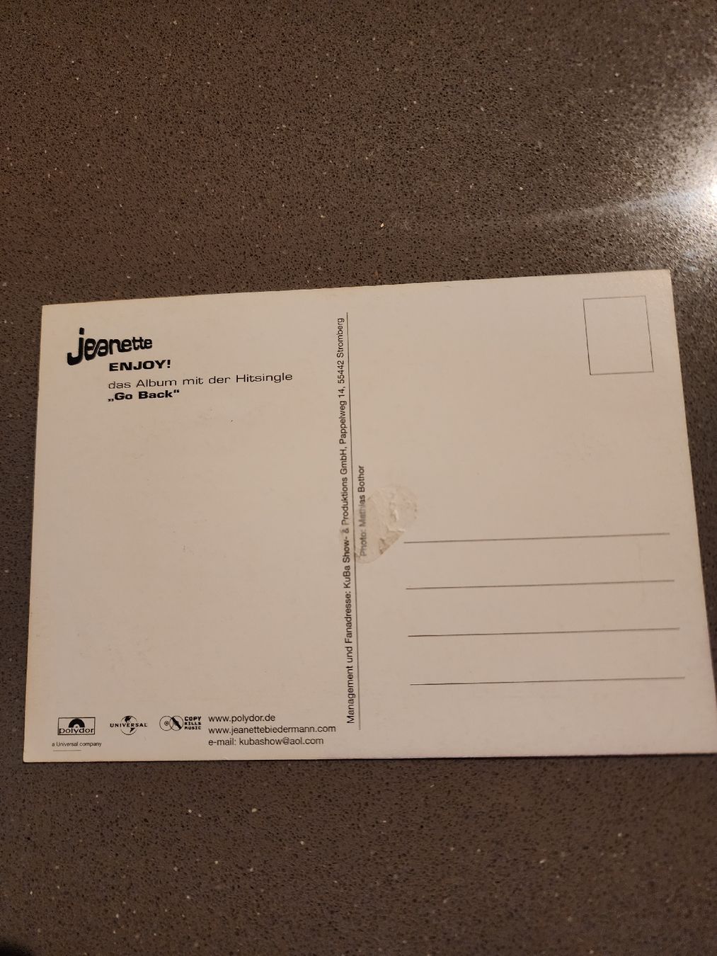 Autographes: Autogramm Jeanette Biedermann – D'occasion à Dierikon par Toucan2 1