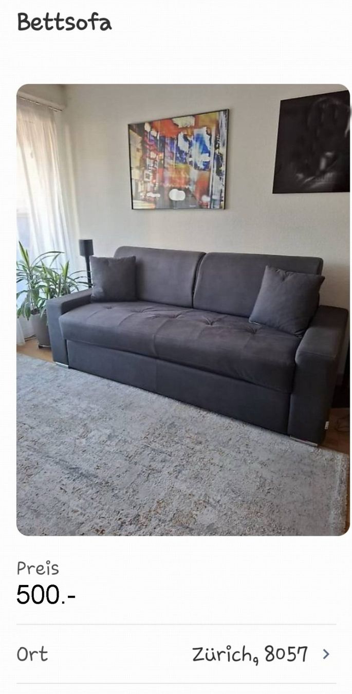 Letti: Bett / Sofa  Matraze = memory Foam – Nuovo (secondo la descrizione) da Sennwald venduto da tope30 2