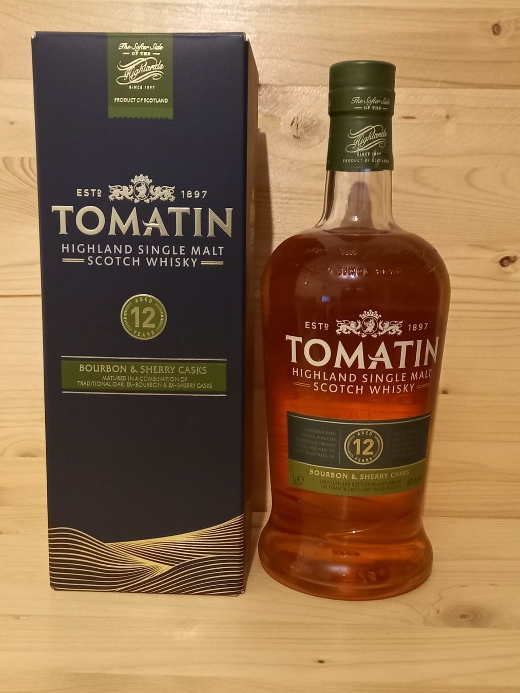 Tomatin Bevande alcoliche: 1 Liter Tomatin 12 Years Whisky – Nuovo e nell'imballaggio originale da Bonaduz venduto da Motz