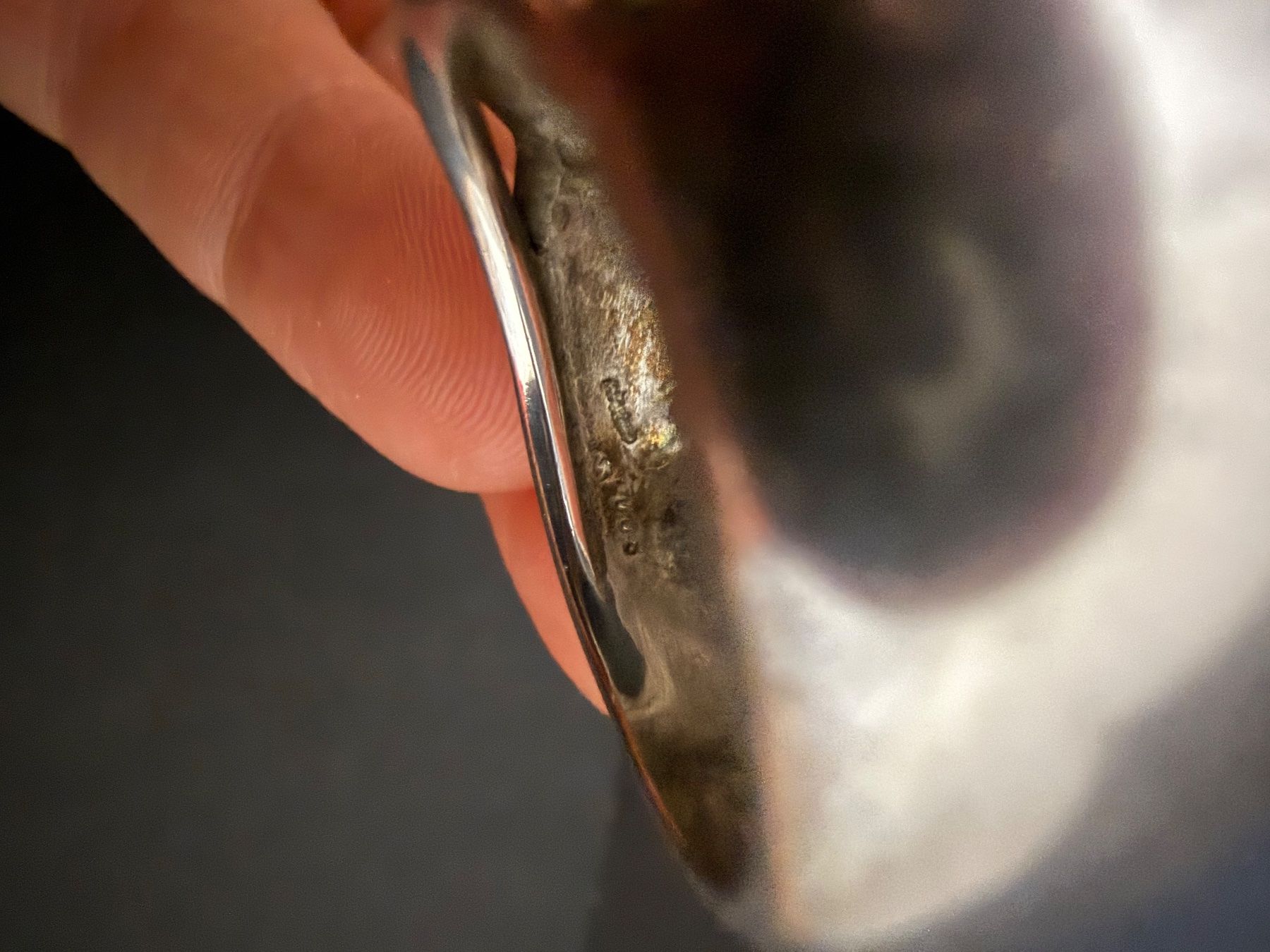Anelli: Massiver Silber Ring mit Obsidian 925 – Usato da Spiegel b. Bern venduto da Rogger72 6