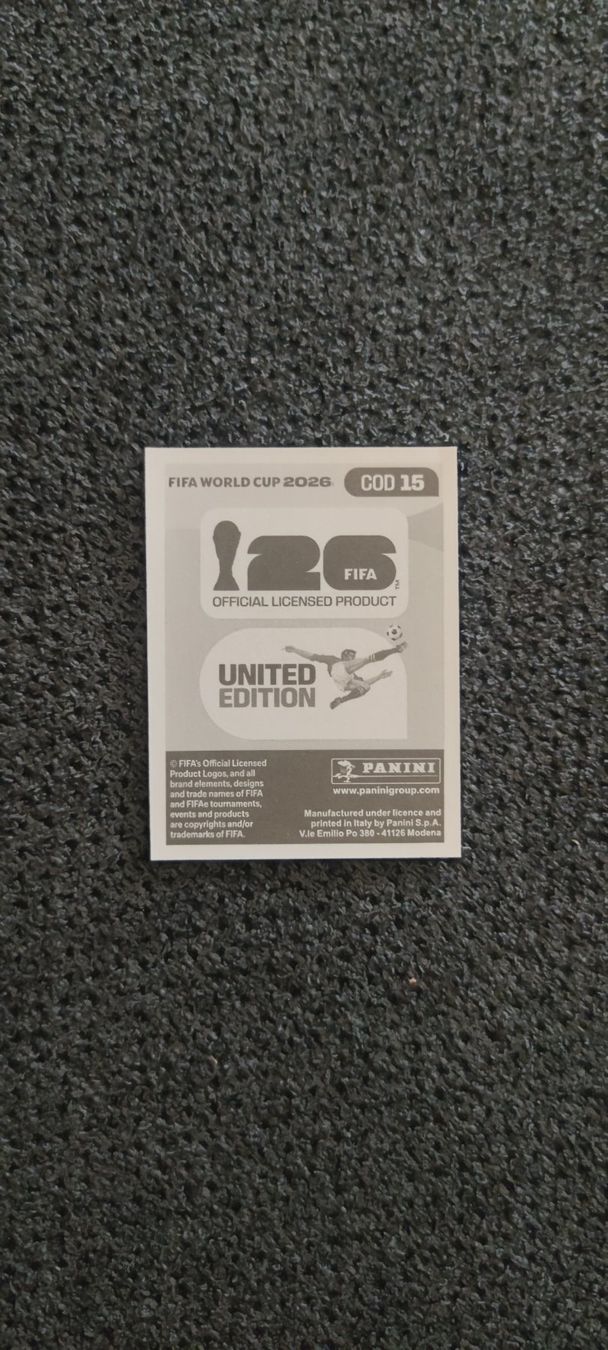 Panini Carte collezionabili: Panini FIFA World Cup 2026 Sticker - COD 15 Meschack Elia – Nuovo e nell'imballaggio originale da Altstätten SG venduto da Trelli 1