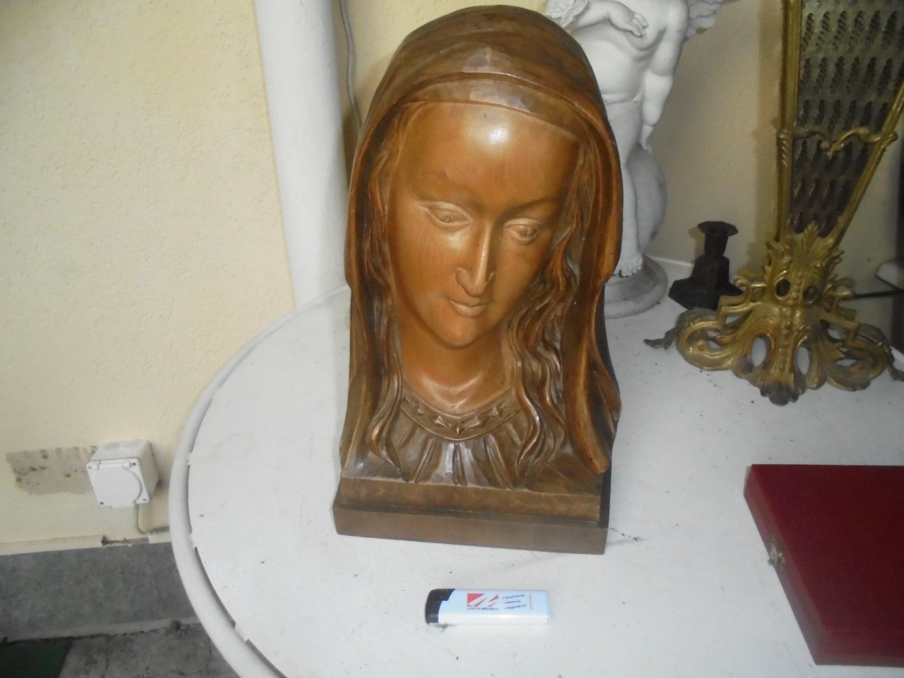 Statuette: Alte, grosse Madonnafigur ca. 1950 – Usato da Camorino venduto da Hunpete
