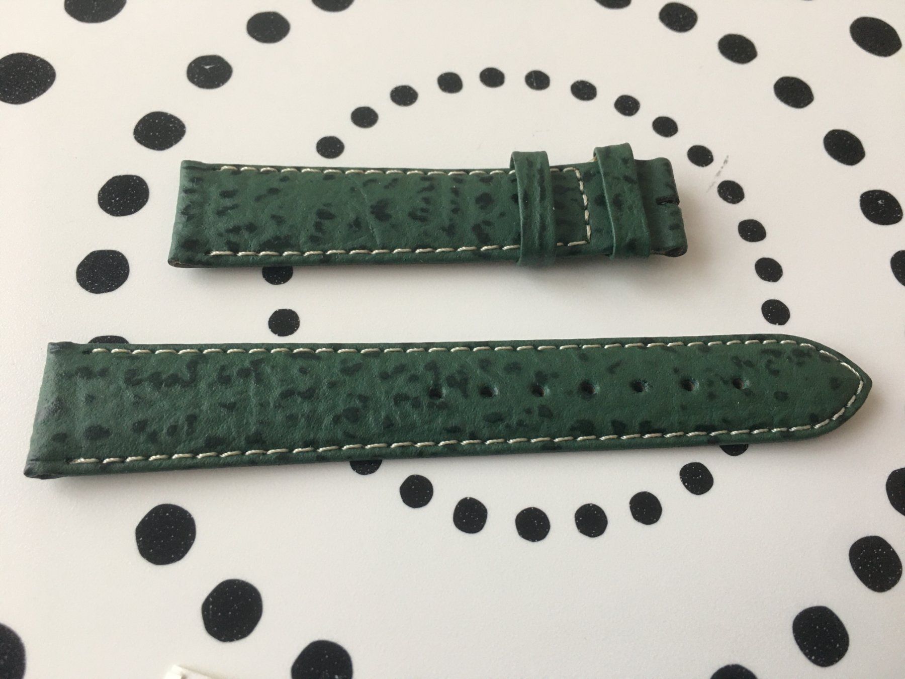 Bracciali & Braccialetti: ZENITH ORIGINAL - BRACELET CUIR - VERT - 18 MM - NEW !!! – Nuovo (secondo la descrizione) da Epalinges venduto da dream-watch 1