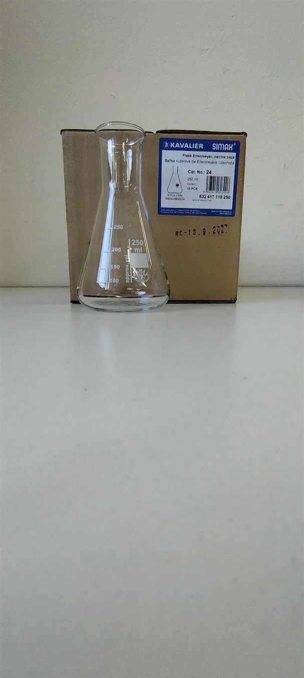 Bicchieri: Erlenmeyerkolben 250ml Enghals – Nuovo (secondo la descrizione) da Niederdorf venduto da LeptonAG_Labor 1