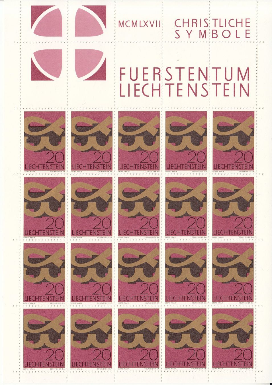 Tutti i francobolli: LBK 416 - 418 Zierbogen postfrisch – Usato da Bürglen TG venduto da StampGraf 1