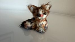 Süsses Mini Büsi, Fellkatze, Felltier, Katzenfigur, 5.5x4.5