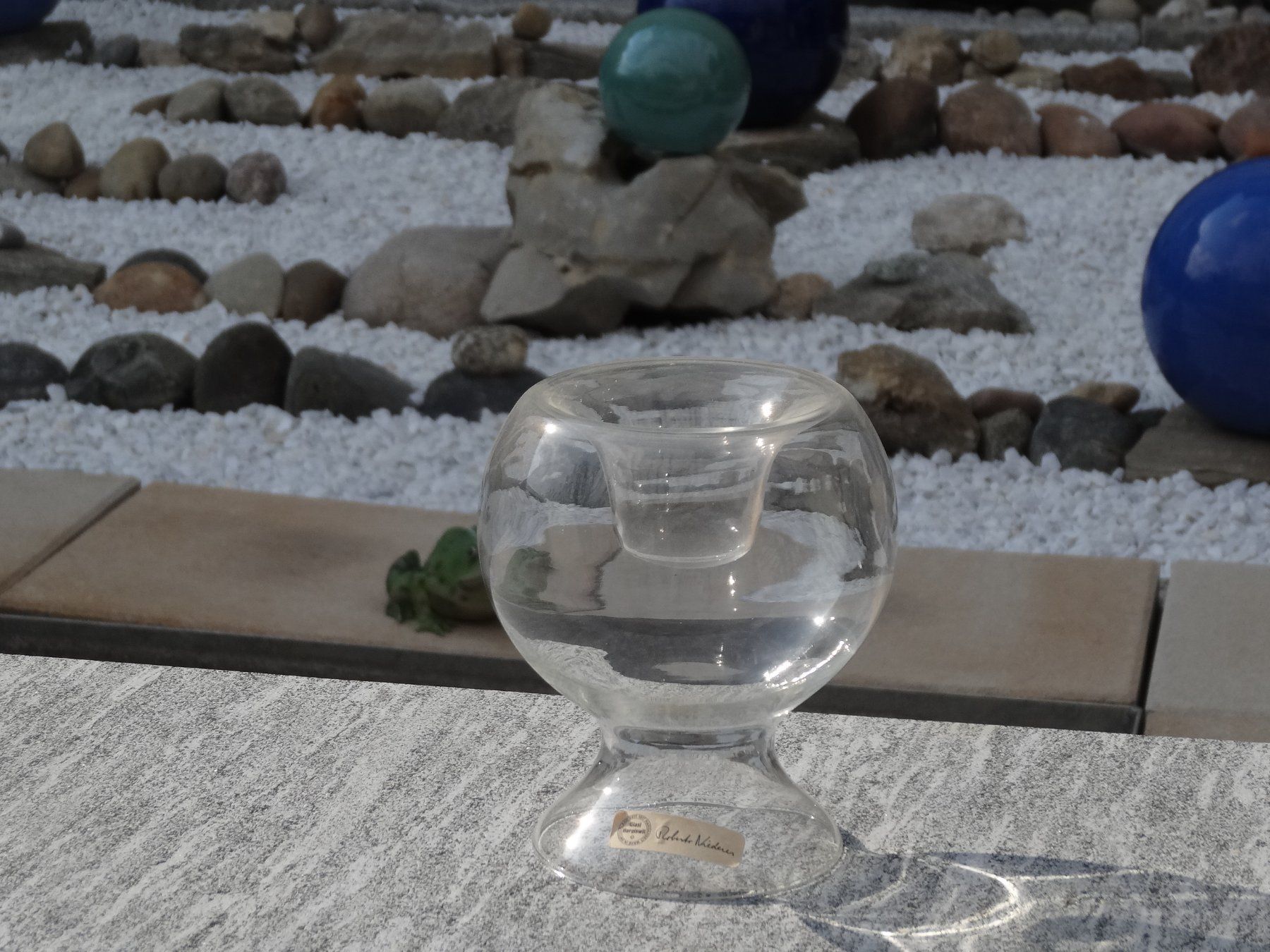Alessi Portacandele: Aus der Glasvitrine: Kernzenständer aus Glas – Usato da Allschwil venduto da Boutique_16b 2