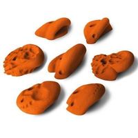 ALPIDEX 7 Stück XL Klettergriffe ORANGE