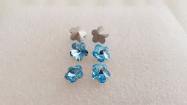 Swarovski 4744 Flower Fansy Aquamarin 10mm 4St.