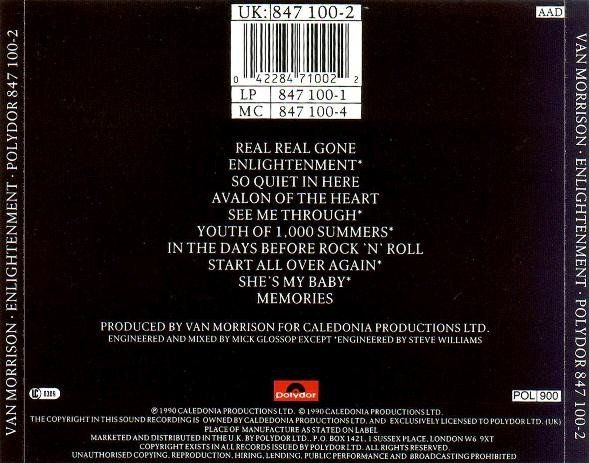 CD: Van Morrison – Enlightenment - Vergriffen! – Usato da Brittnau venduto da Zibu 1