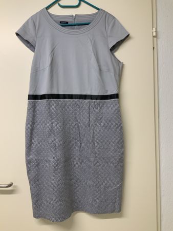 Kleid Damen Grösse 44 Bianca grau gemustert guter Zustand