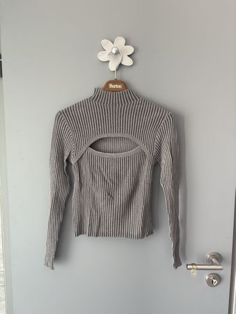 Pull femme Clockhouse gris col roulé taille S