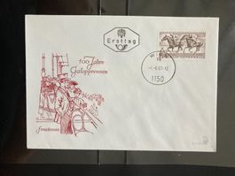Österreich 1968 Ersttagsbrief Galopprennen Wien-Freudenau