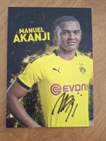 Manuel Akanji Autogrammkarte Dortmund BVB