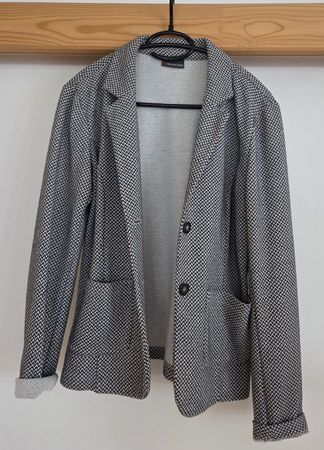 Veste femme motif chevrons Street One gris noir taille 38